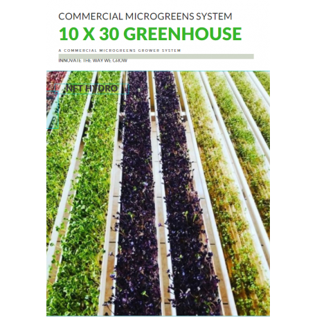 Commerical Microgreens System 10 x 30m greenhuse